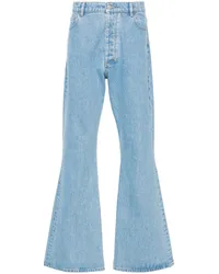 Nanushka Halbhohe Bootcut-Jeans Blau