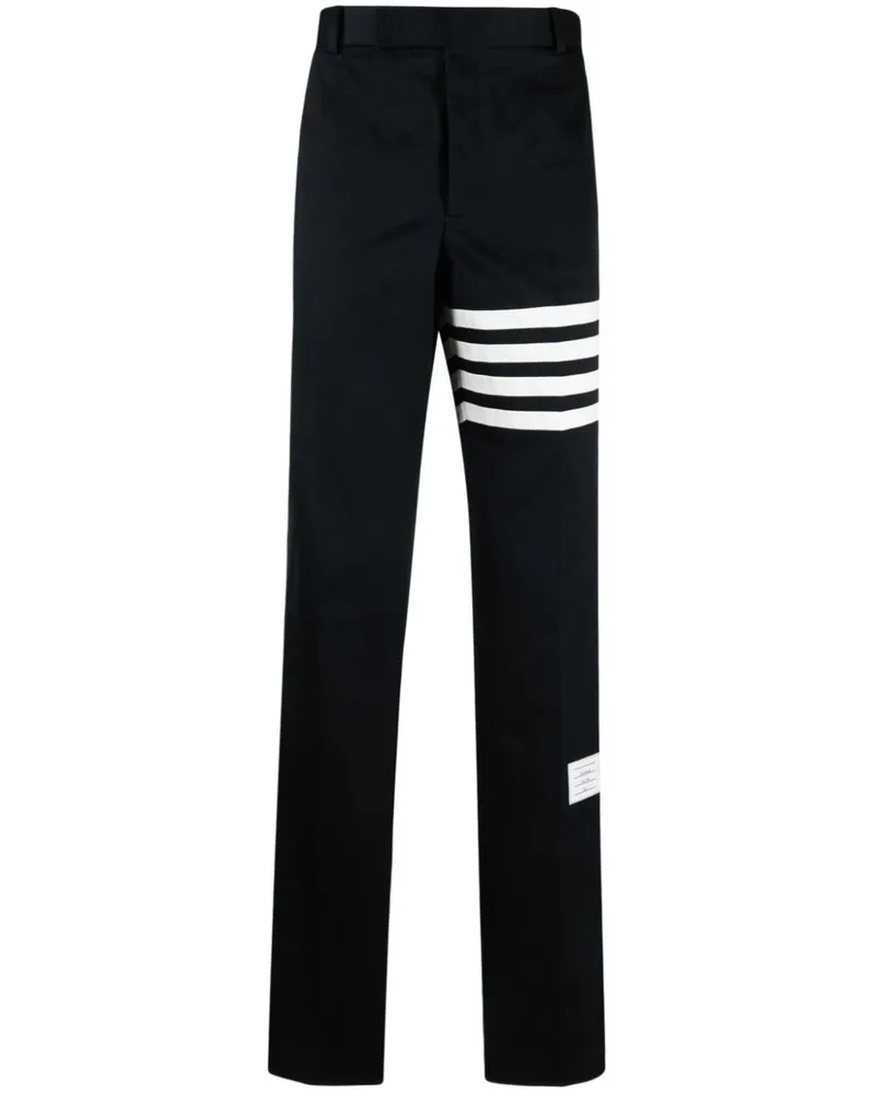 Thom Browne Chino mit Streifenmuster - Blau Blau