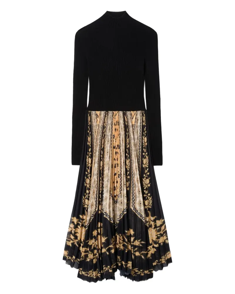 La DoubleJ Moondance Strick-Maxikleid mit Falten - Schwarz Schwarz