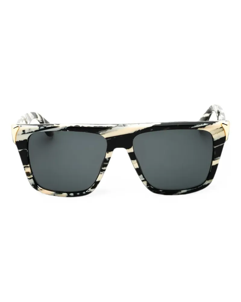 Roberto Cavalli Sonnenbrille mit Leopardenprint - Schwarz Schwarz