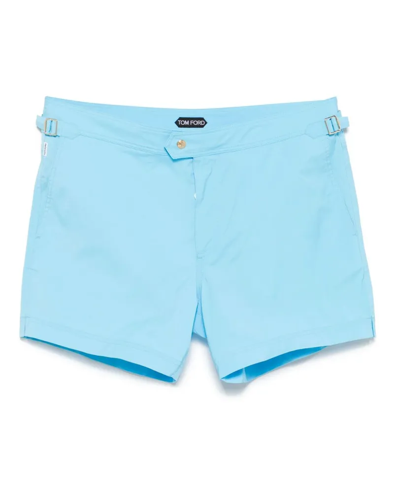 Tom Ford Badeshorts mit Logo-Detail - Blau Blau