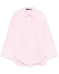 ROTATE Birger Christensen Hemd im Oversized-Look Rosa