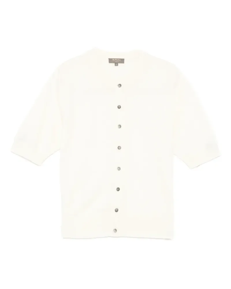 N.Peal Kurzärmeliger Cardigan aus Kaschmir - Nude Nude