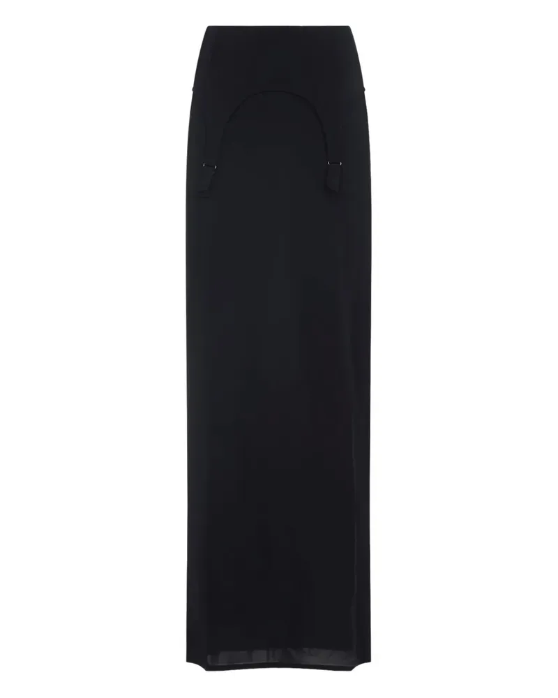 Jean Paul Gaultier suspender-detail maxi skirt - Blau Blau