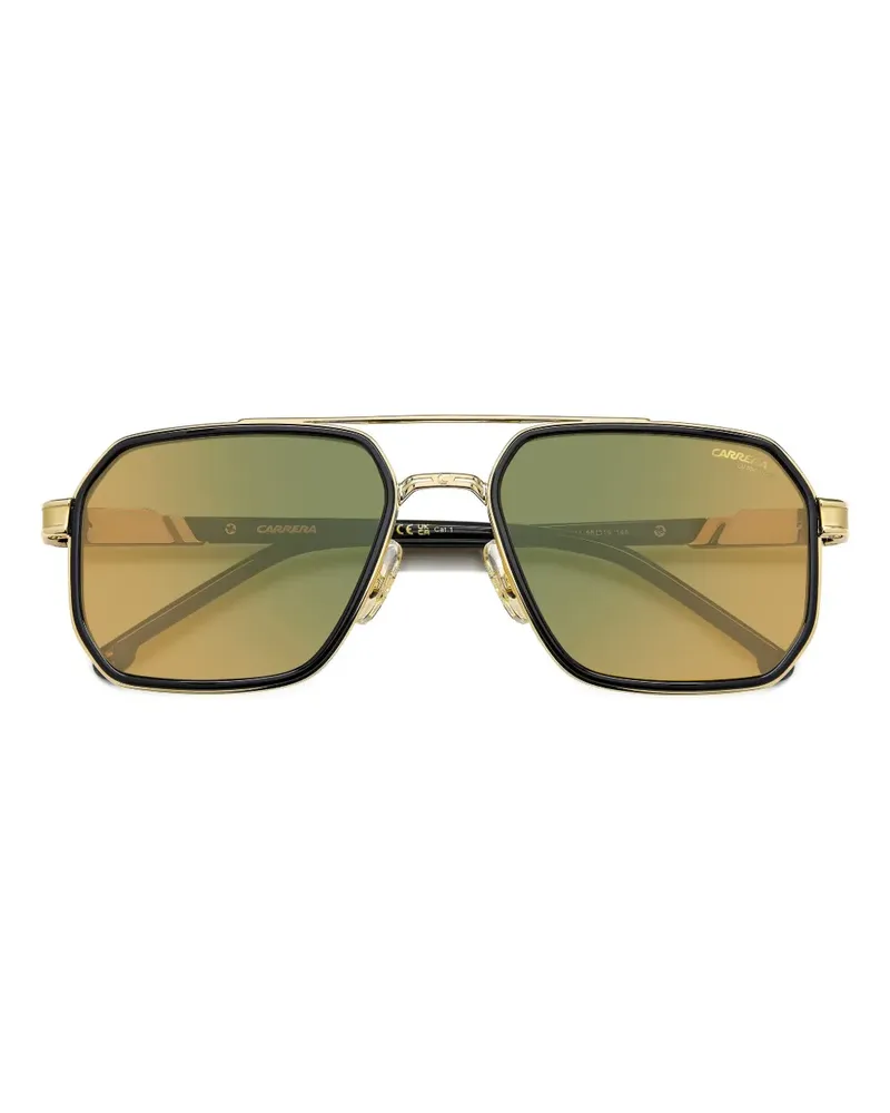 Carrera Sonnenbrille mit geometrischem Gestell - Gold Gold