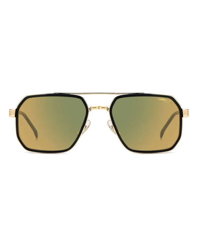 Carrera Sonnenbrille mit geometrischem Gestell - Gold Gold