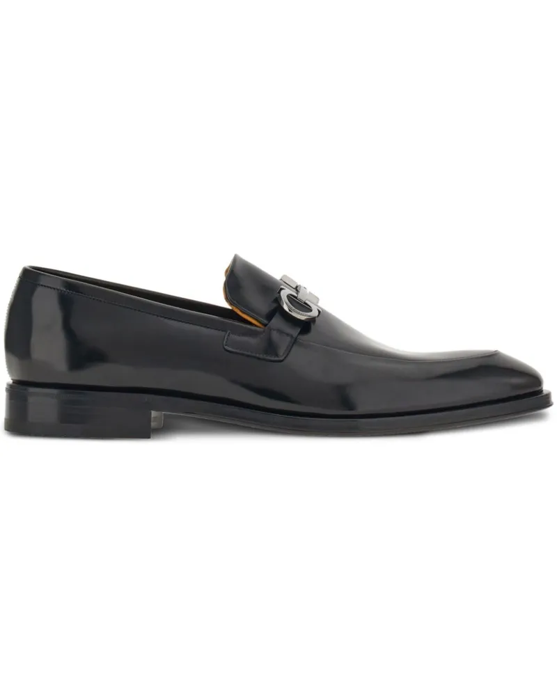 Ferragamo Loafer mit Gancini-Detail - Schwarz Schwarz