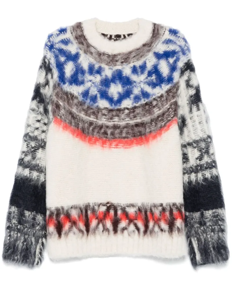 Sacai Pullover mit gebürstetem Effekt - Nude Nude