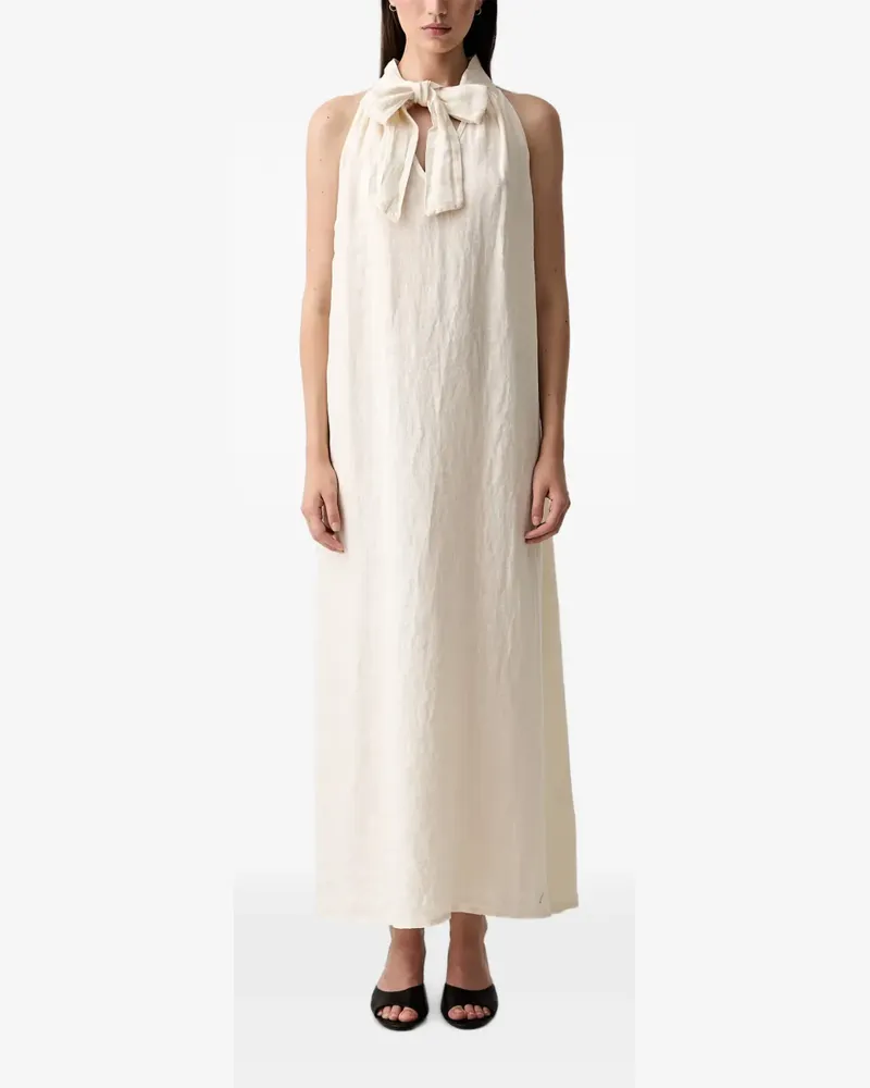 VICOLO halterneck maxi dress - Nude Nude