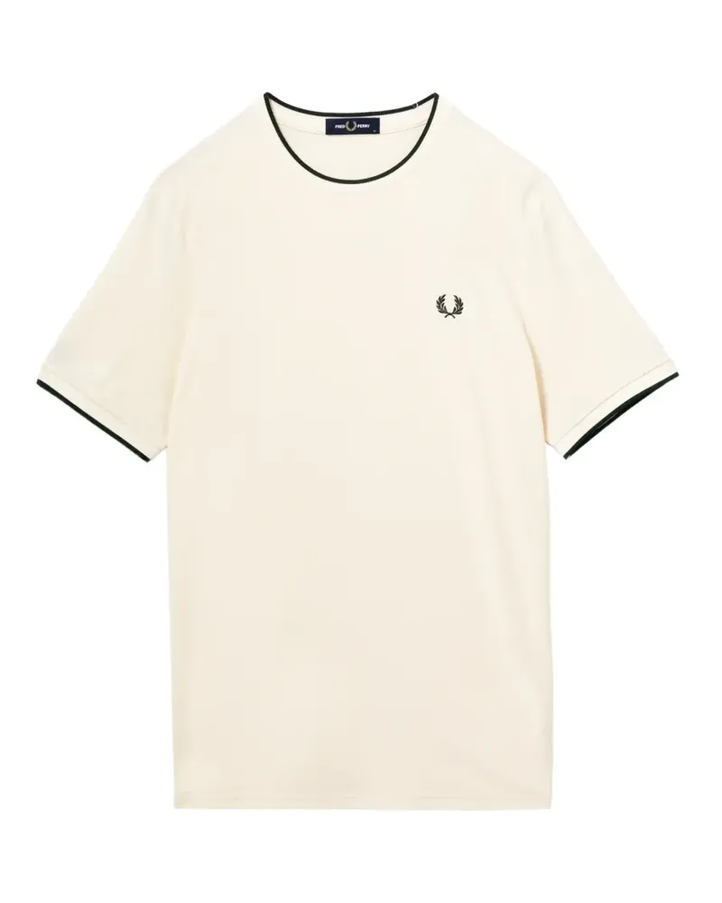 Fred Perry T-Shirt mit Logo-Stickerei - Nude Nude