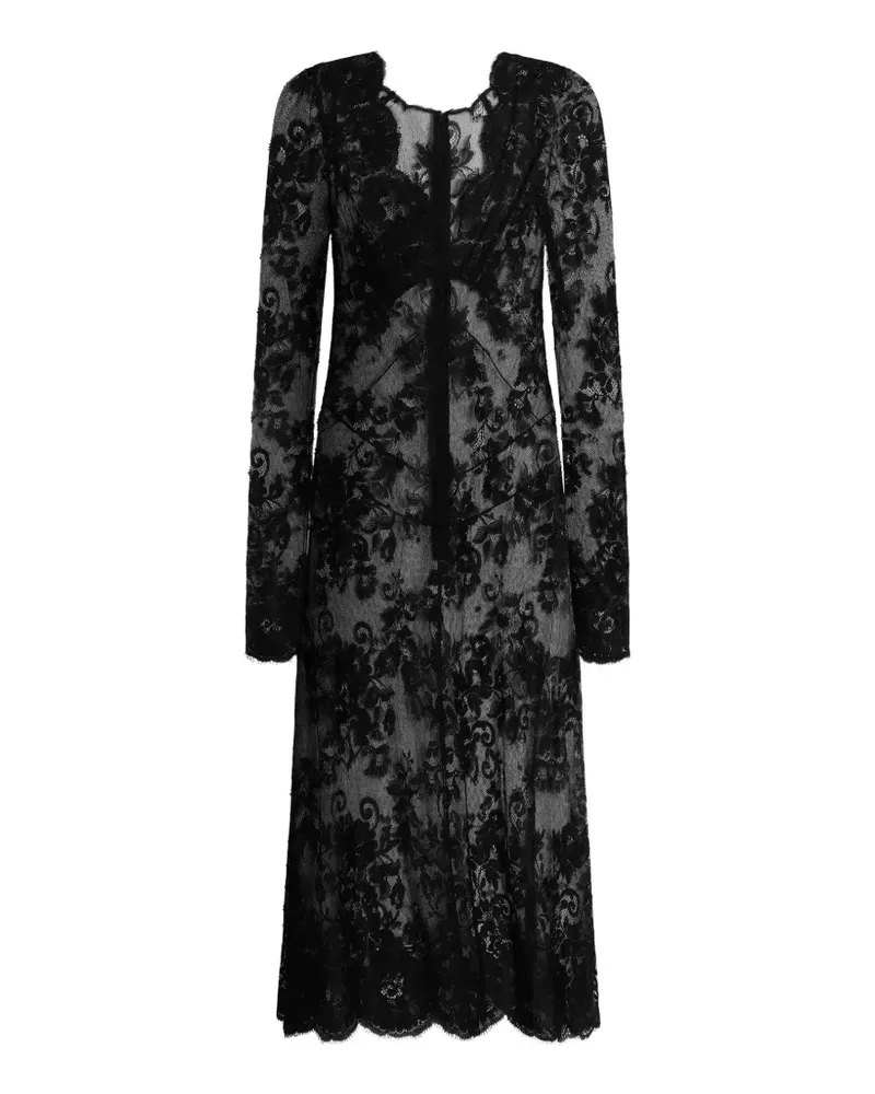 Dolce & Gabbana Kleid aus Chantilly-Spitze - Schwarz Schwarz