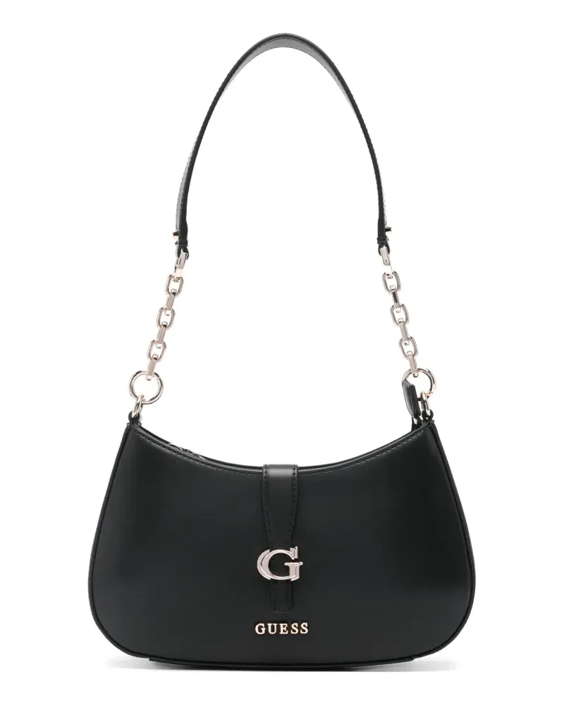 Guess Carrie Schultertasche mit Kettenriemen - Schwarz Schwarz