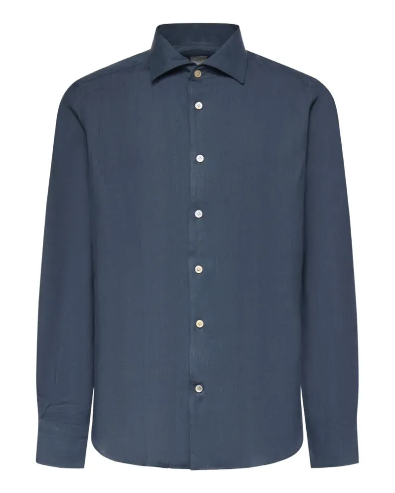 Eleventy long-sleeve button-down shirt - Blau Blau