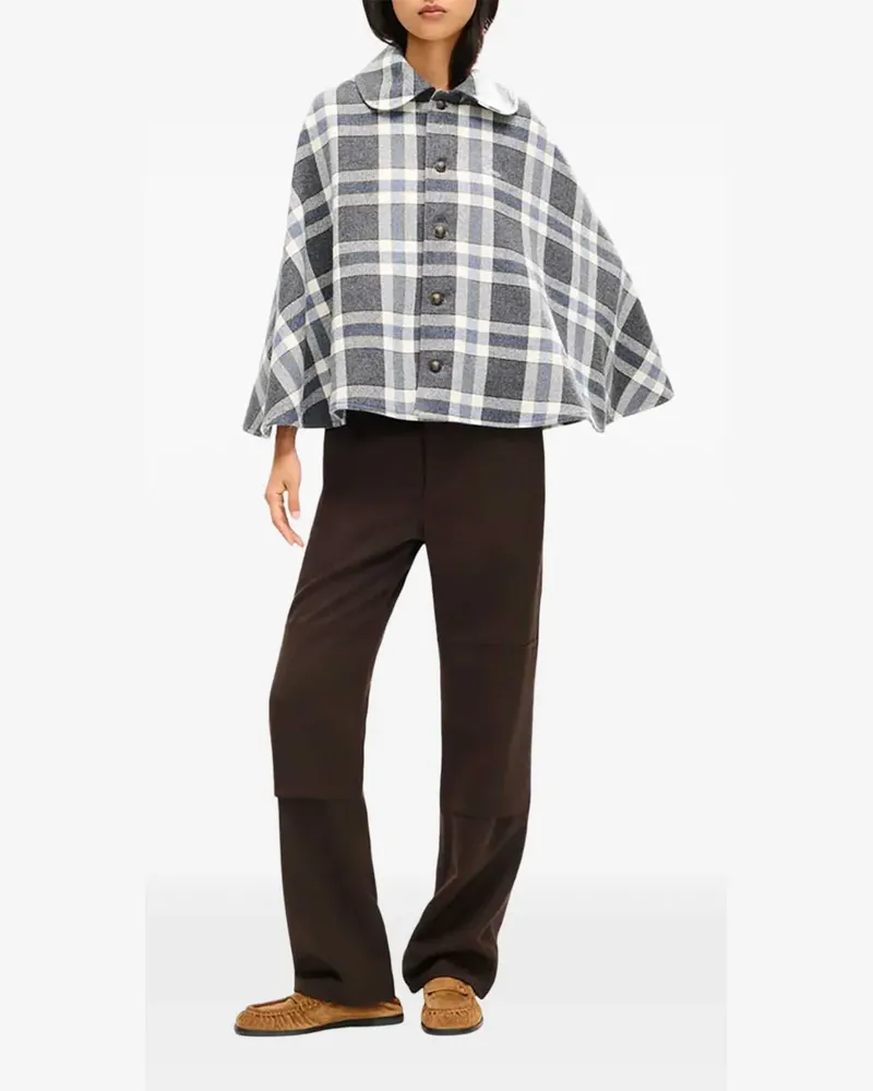 Kenzo Checks military cape - Grau Grau