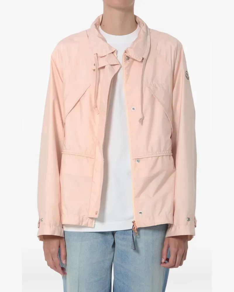 Moncler Reghena drawstring-waist oversized jacket - Rosa Rosa