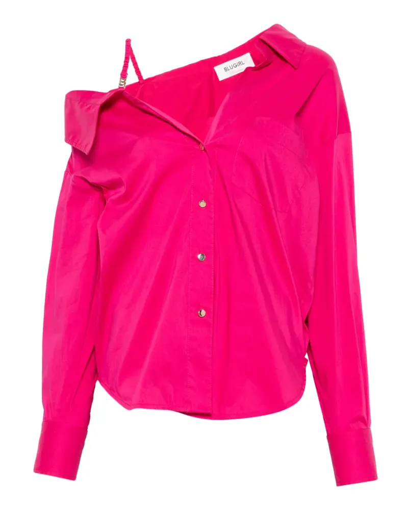 Blumarine Schulterfreies Hemd - Rosa Rosa