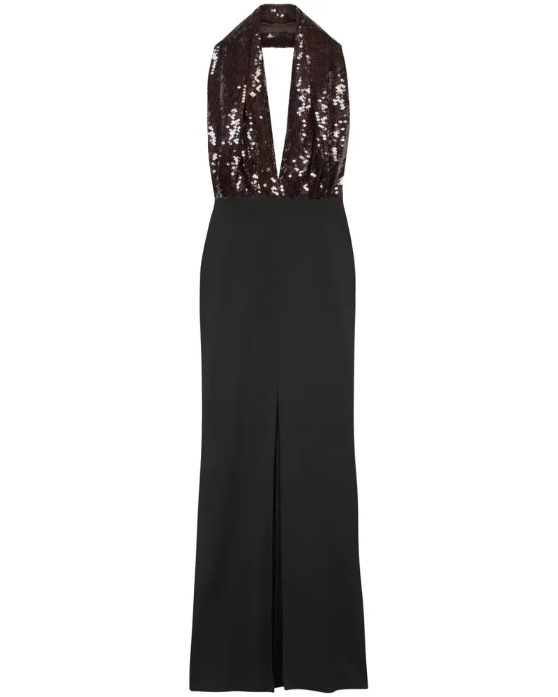 16ARLINGTON Kleid mit Pailletten - Braun Braun