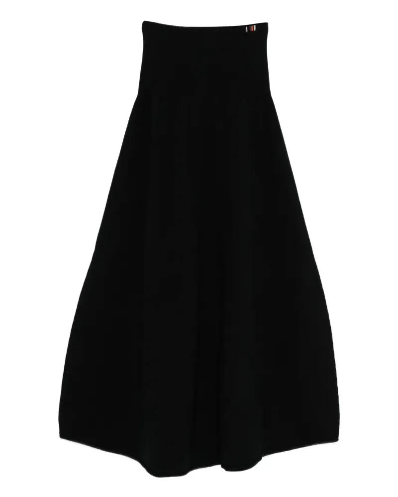 extreme cashmere Ease Midirock aus Kaschmir - Schwarz Schwarz