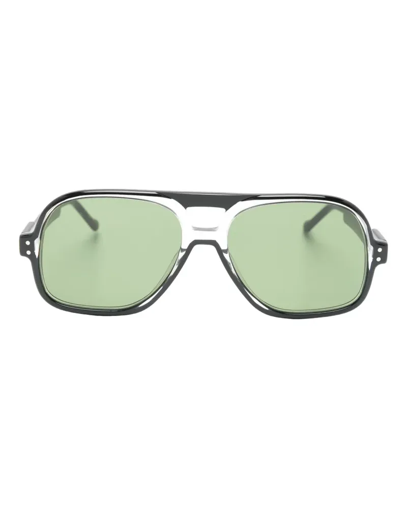 Lesca Lotus Pilotenbrille - Schwarz Schwarz