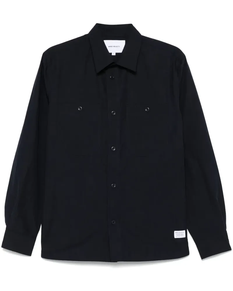 Norse Projects Silas Hemd - Blau Blau