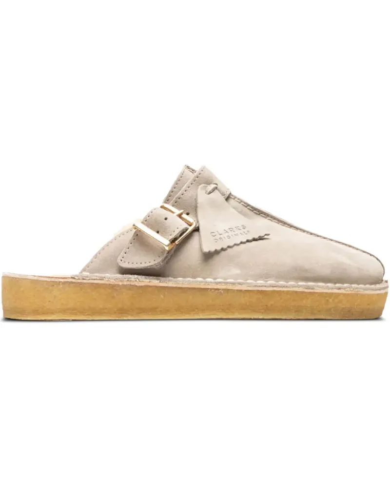 Clarks Trek Mules mit Schnallendetail - Nude Nude