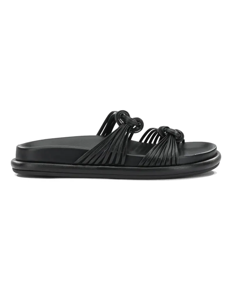 Santoni knotted multi-strap sandals - Schwarz Schwarz