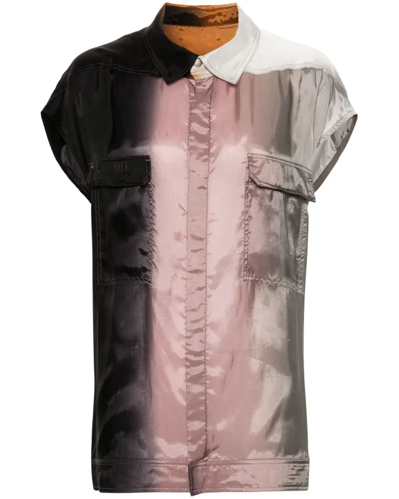 Rick Owens 110D Lido Hemd - Schwarz Schwarz