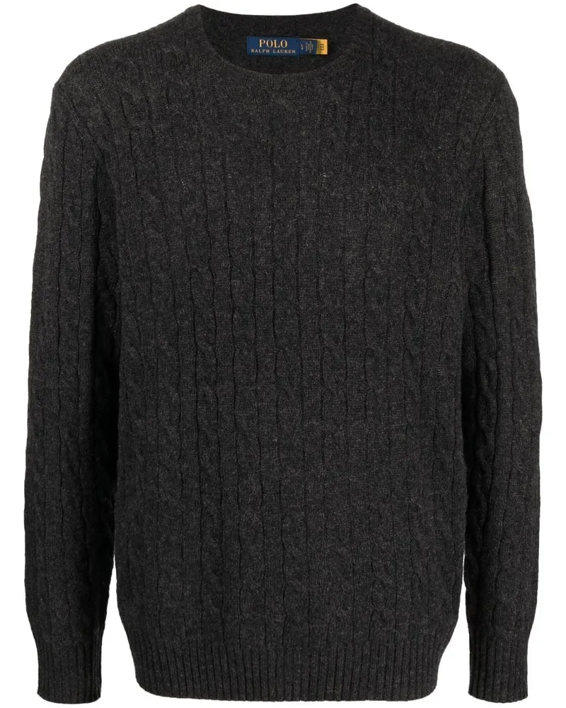 Ralph Lauren Strickpullover mit Zopfmuster - Grau Grau