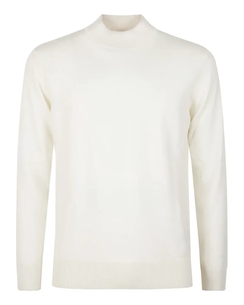 Eleventy Pullover mit Stehkragen - Weiß Weiß