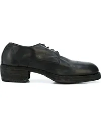 GUIDI Oxford-Schuhe mit runder Kappe Schwarz