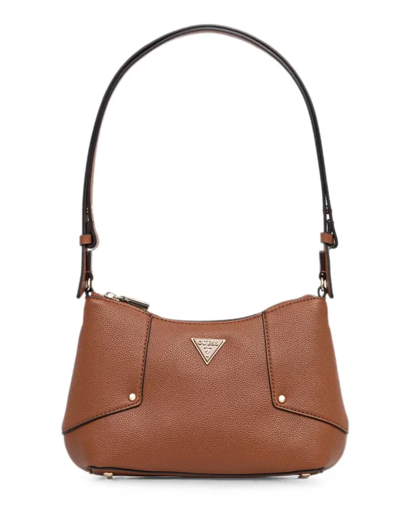 Guess logo-plaque shoulder bag - Braun Braun
