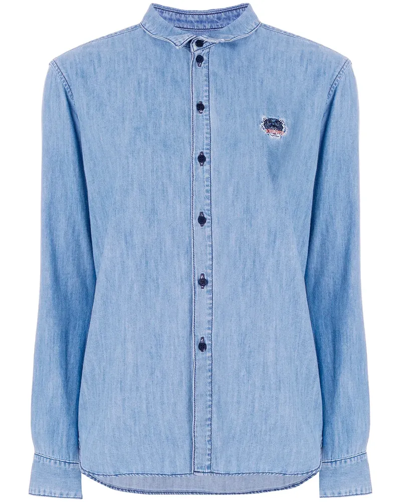 Kenzo Klassisches Jeanshemd - Blau Blau