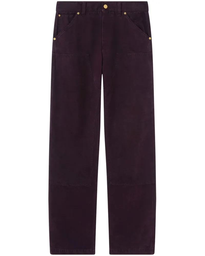 Versace Überfärbte Carpenter-Hose - Rot Rot