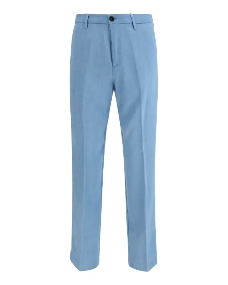 CRUNA flat front trousers - Blau Blau