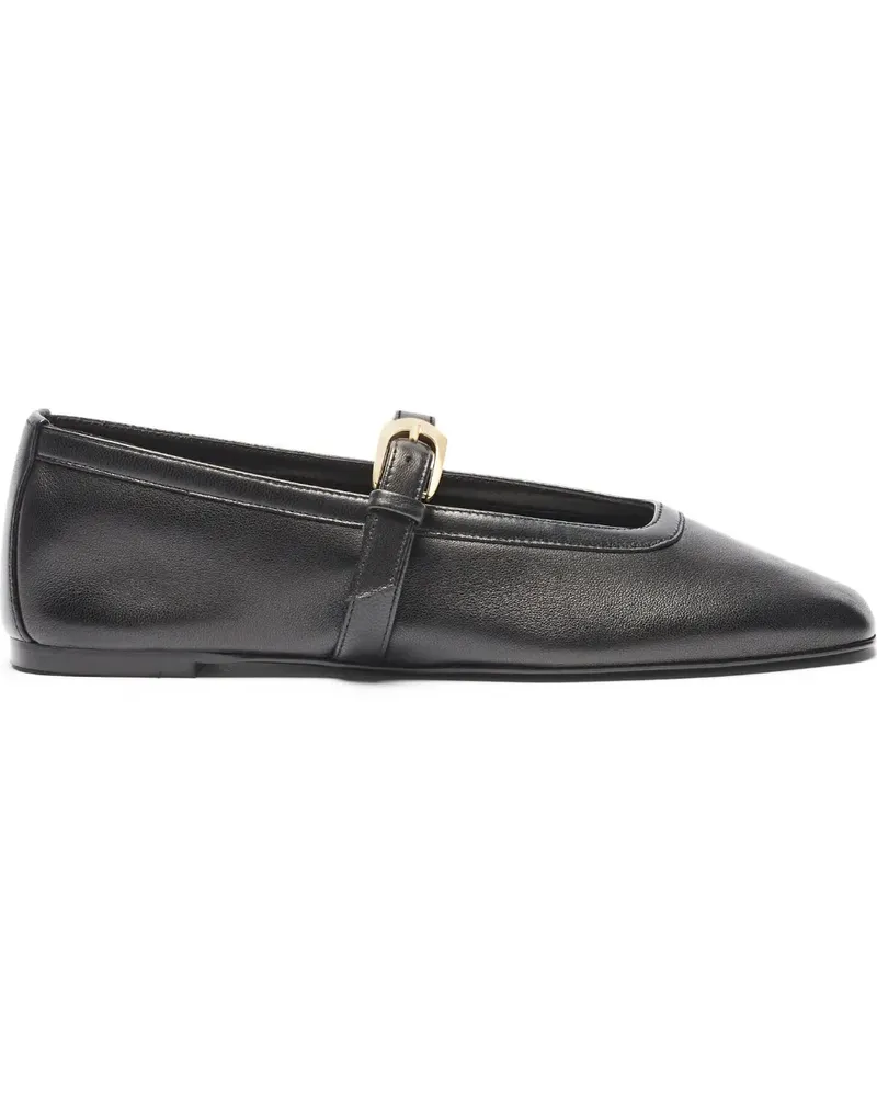 Stuart Weitzman Sai buckle-detail ballet flats - Schwarz Schwarz