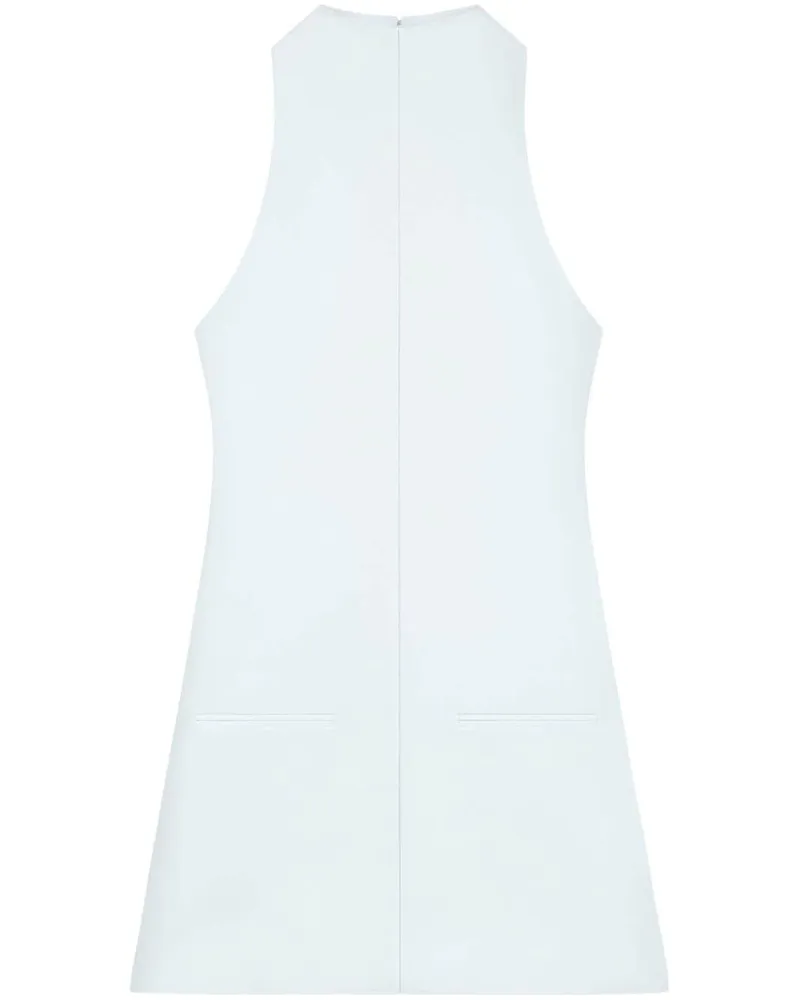 Courrèges Twill-Kleid in A-Linie - Blau Blau