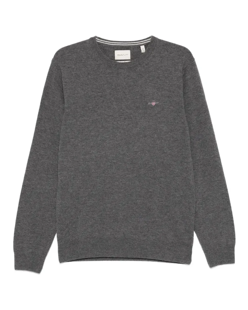 Gant Pullover mit Rundhalsausschnitt - Grau Grau