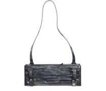 Mini Accordion Schultertasche - Schwarz