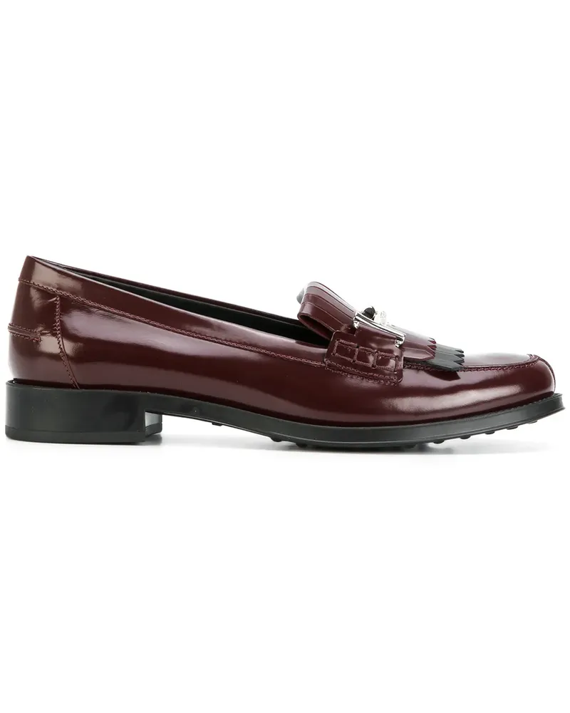 TOD'S Loafer mit Fransen - Rot Rot
