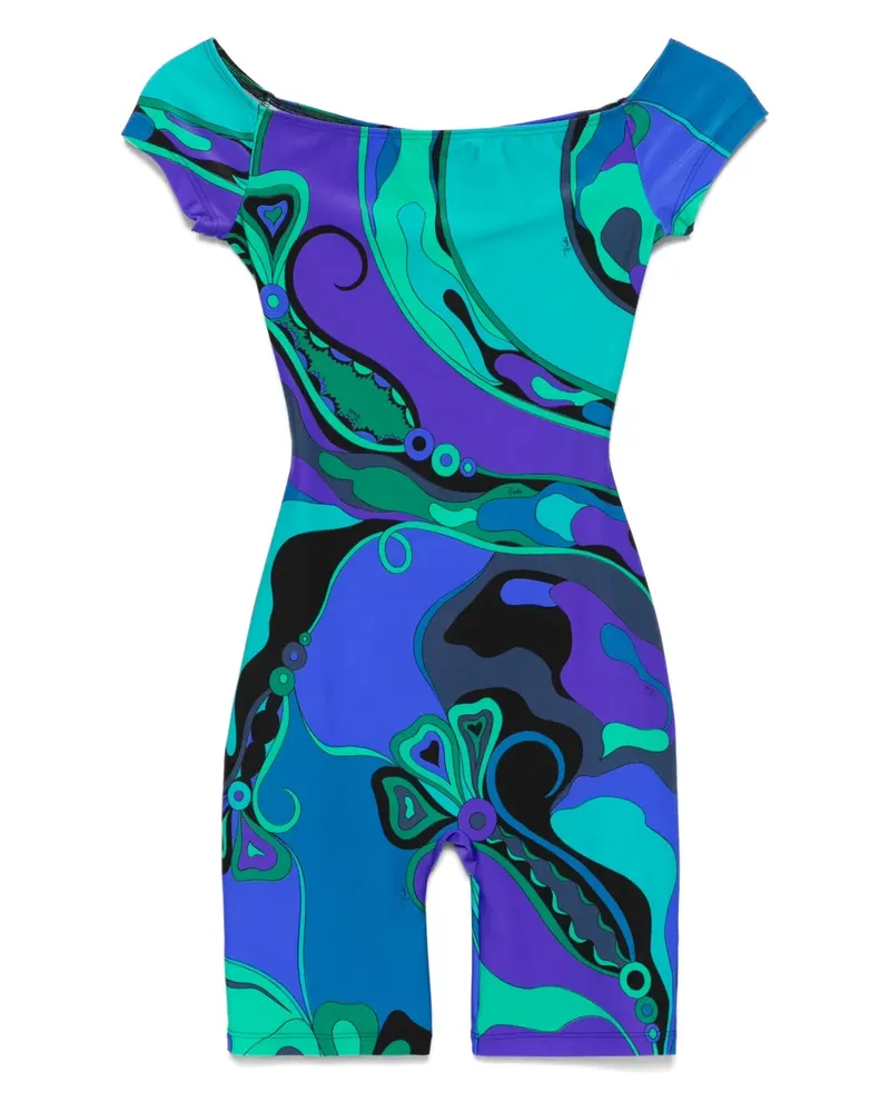 Emilio Pucci Playsuit mit Print - Blau Blau