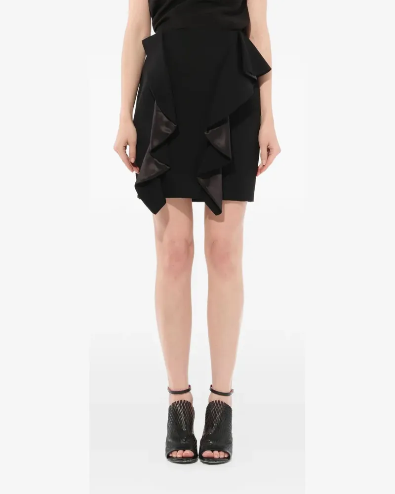 Givenchy Minirock mit Einsatz - Schwarz Schwarz