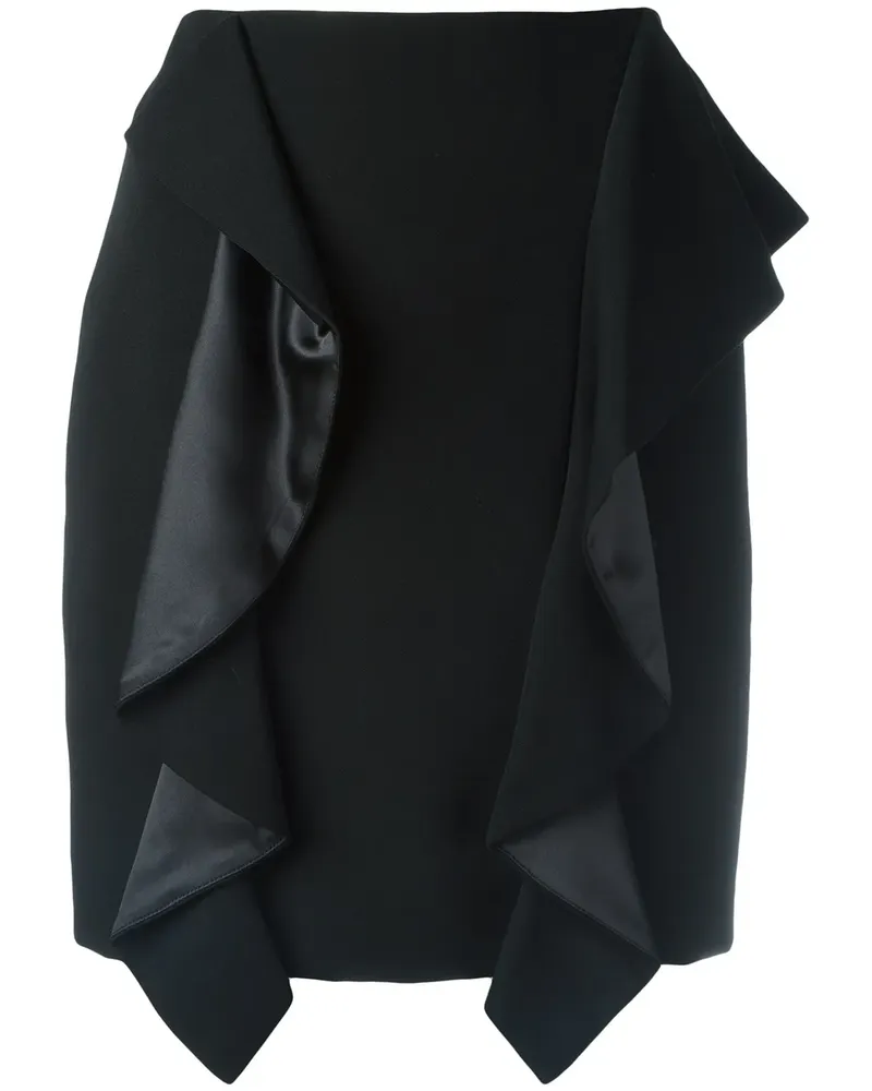 Givenchy Minirock mit Einsatz - Schwarz Schwarz