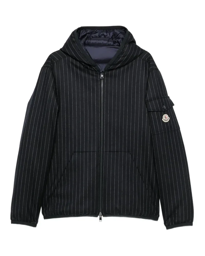 Moncler Jacke mit Nadelstreifen - Blau Blau