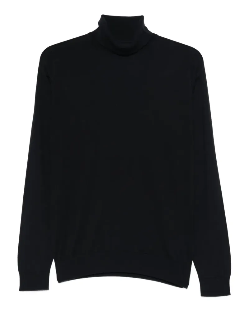 John Smedley Hawley Rollkragenpullover - Schwarz Schwarz