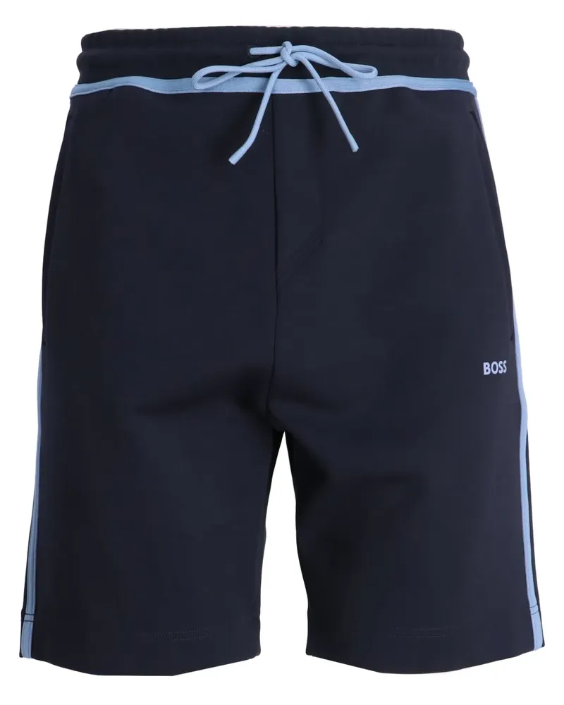 HUGO BOSS Shorts mit Logo-Print - Blau Blau