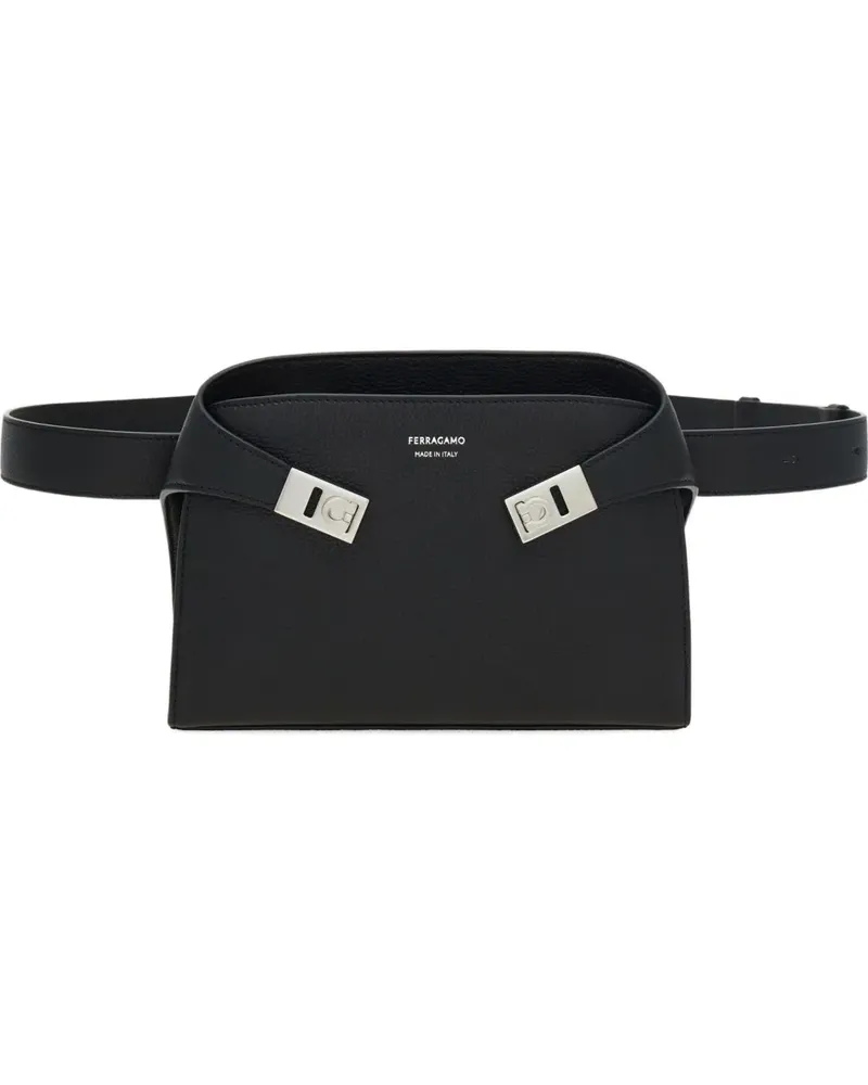 Ferragamo Gürteltasche mit Stegverschluss - Schwarz Schwarz