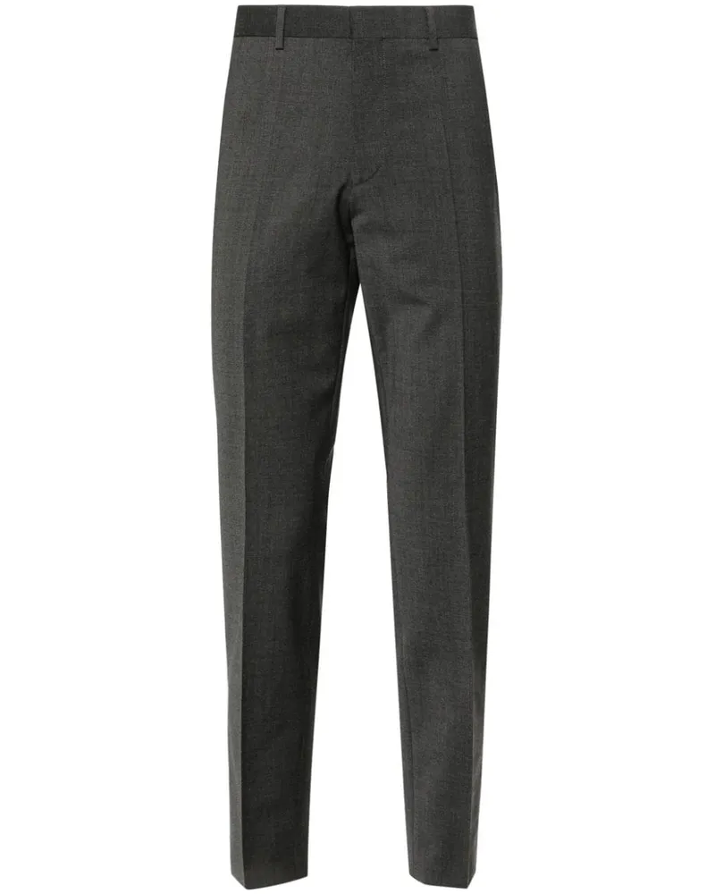 HUGO BOSS Halbhohe Tapered-Hose - Grau Grau