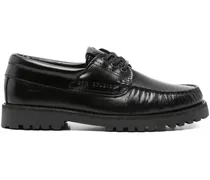 Loafer mit Schnürdetail - Schwarz