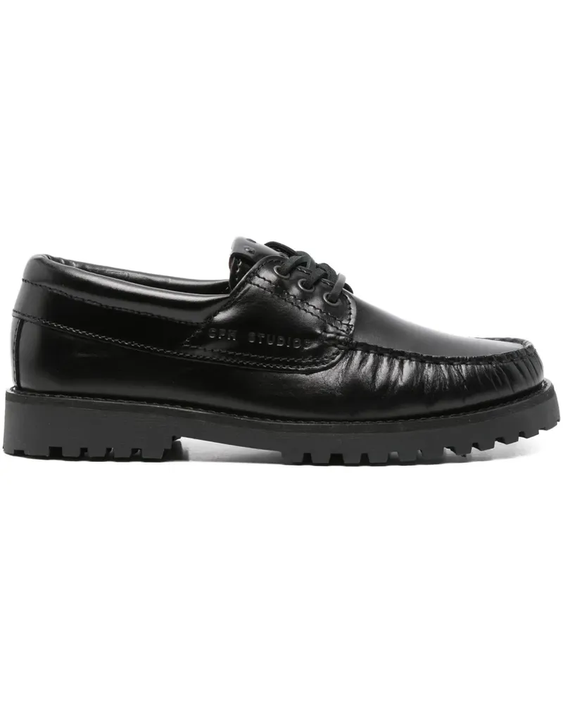 Copenhagen Loafer mit Schnürdetail - Schwarz Schwarz