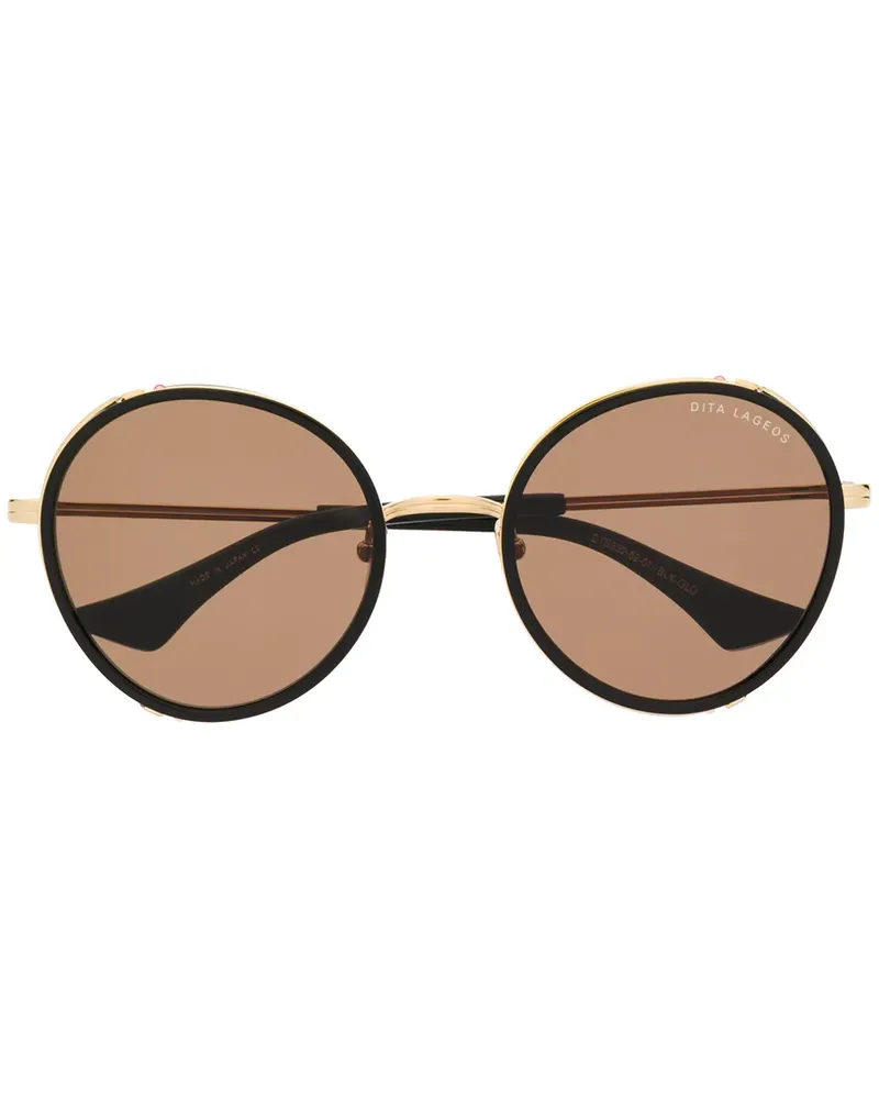 DITA Lageos' Oversized-Sonnenbrille - Schwarz Schwarz